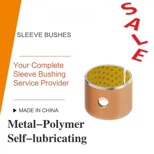 China Acetal Resin Liner Metal-Polymer Self Lubricating Sleeve Bushing Thin Wall Burnishing Boring Turning Reaming Assemby wholesale